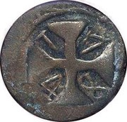 ½ Atiá "2 Duganis" - João V Dio mint, India, 1721-1750 reverse image