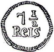 7½ Reis - João Prince Goa mint, India, 1799-1826 reverse image