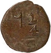 7 2⁄4 Réis - João Prince Goa mint, India, 1799-1826 reverse image