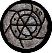 Wheel of 10 Bazarucos - João V Damão mint to Chaul, India, 1706-1750 reverse image