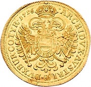 1 Ducat - Charles VI Vienna, Austria, 1713-1721 reverse image