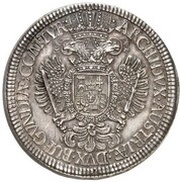2 Thalers - Charles VI Hall, Austria, 1714 reverse image