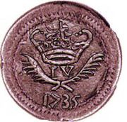 10 Réis - João V Damão mint to Baçaim obverse image