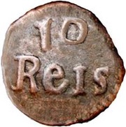 10 Réis - João Prince Goa mint, India, 1799-1826 reverse image
