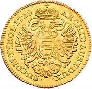 1 Ducat - Charles VI Vienna, Austria, 1722-1740 reverse image