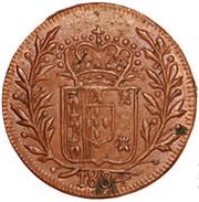 10 Réis - Maria II Pattern, Damão Mint obverse image