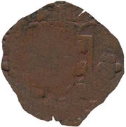 15 Réis - Maria II Countermarked over "15 Réis", India, 1850-1853 reverse image