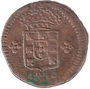 15 Réis - ¼ Tanga - Pedro V Damão Mint obverse image