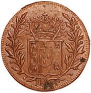 20 Réis - Maria II Pattern, Damão Mint obverse image