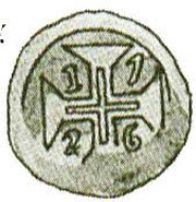 30 Réis - João V Dio mint, India, 1726 reverse image