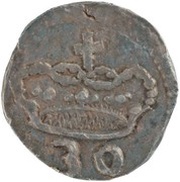 30 Réis "½ Tanga"- José I- Goa mint reverse image
