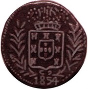 30 Réis - ½ Tanga - Pedro V Damão Mint obverse image