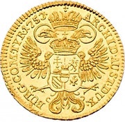 1 Ducat - Maria Theresia Vienna, Austria, 1750-1764 reverse image