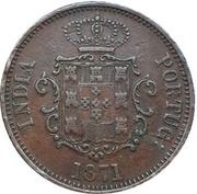 ½ Tanga / 30 Réis – Luíz I Mumbai mint obverse image