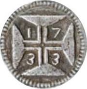 60 Reis - João V Goa mint, India, 1729-1738 reverse image