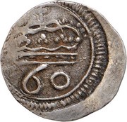 60 Réis - João V Goa mint, India, 1739-1750 reverse image