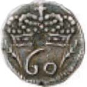 60 Réis "1 Tanga" - José I Goa mint, India, 1751-1777 reverse image
