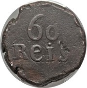60 Réis- Maria I Dio mint, India, 1788-1799 reverse image