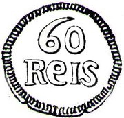 60 Réis - João VI Diu mint reverse image