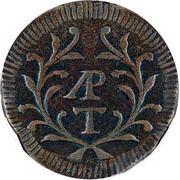 1 Tanga - Miguel I Goa mint, India, 1831-1834 reverse image