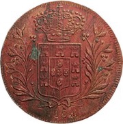 60 Réis - Tanga - Maria II Pattern, Damão mint obverse image