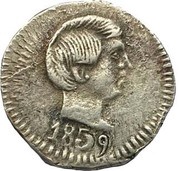 60 Réis - Tanga - Pedro V Goa Mint obverse image