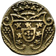 ½ Pardau - José I Goa mint, India, 1775-1782 reverse image