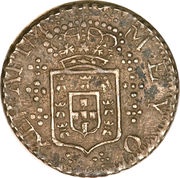 ½ XERAFIM -150 R - Maria II Pattern, Goa mint obverse image