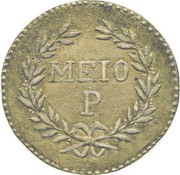 ½ PARDAU - Maria II Goa Mint, India, 1843-1849 reverse image