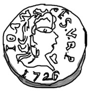 1 Pardau - João V Goa mint obverse image
