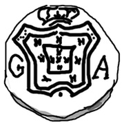 1 Pardau - João V Goa mint, India, 1726 reverse image