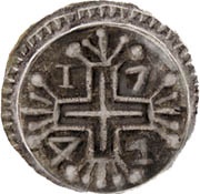 1 Pardau - João V Damão mint, India, 1741-1749 reverse image