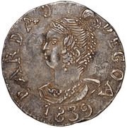 PARDAU DE GOA - Maria II obverse image