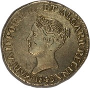 Pardau - Maria II Goa Mint obverse image