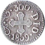 300 Réis - Pedro V Diu Mint reverse image