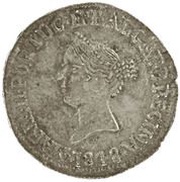RUPIA - Maria II Big bust, Goa Mint obverse image