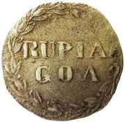 RUPIA DE GOA - Luiz I, India, 1866-1869 reverse image