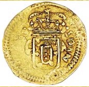 São Tomé de 2,5 Xerafins - João V Goa mint obverse image