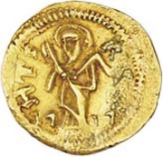 São Tomé de 2,5 Xerafins - João V Goa mint, India, 1714-1750 reverse image