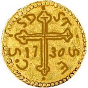 São Tomé de 2,5 Xerafins - João V Goa mint obverse image