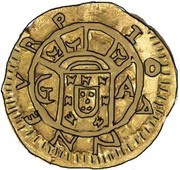 São Tomé de 5 Xerafins - João V Goa mint obverse image