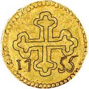 5 Xerafins São Tomé - José I Damão mint, India, 1755 reverse image