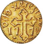8 Xerafins - José I Goa mint, India, 1775-1778 reverse image