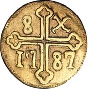 8 Xerafins - Maria I and Pedro III Goa mint, India, 1782-1787 reverse image