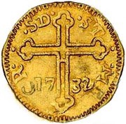 10 Xerafins - João V Goa mint, India, 1728-1749 reverse image