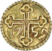 10 Xerafins São Tomé - José I Damão mint, India, 1753-1755 reverse image