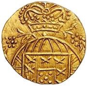 São Tomé de 12 Xerafins - João VI Big armillary sphere, Goa mint obverse image