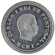 1⁄12 Tanga - Carlos I Pattern, Lisboa mint obverse image