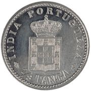 ⅛ Tanga - Carlos I Pattern, Lisboa mint reverse image