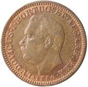 ¼ Tanga - Luíz I Calcutta mint obverse image